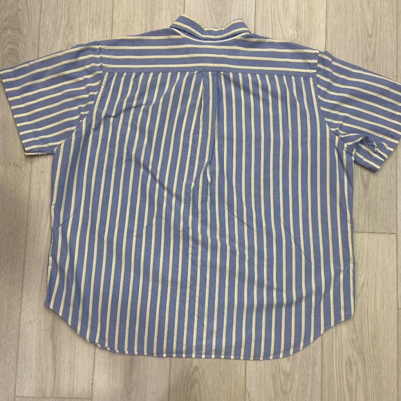 Ralph Lauren Blue & Yellow Striped Collard Classic Fit Button Down Men's 2x Big - Picture 11 of 11
